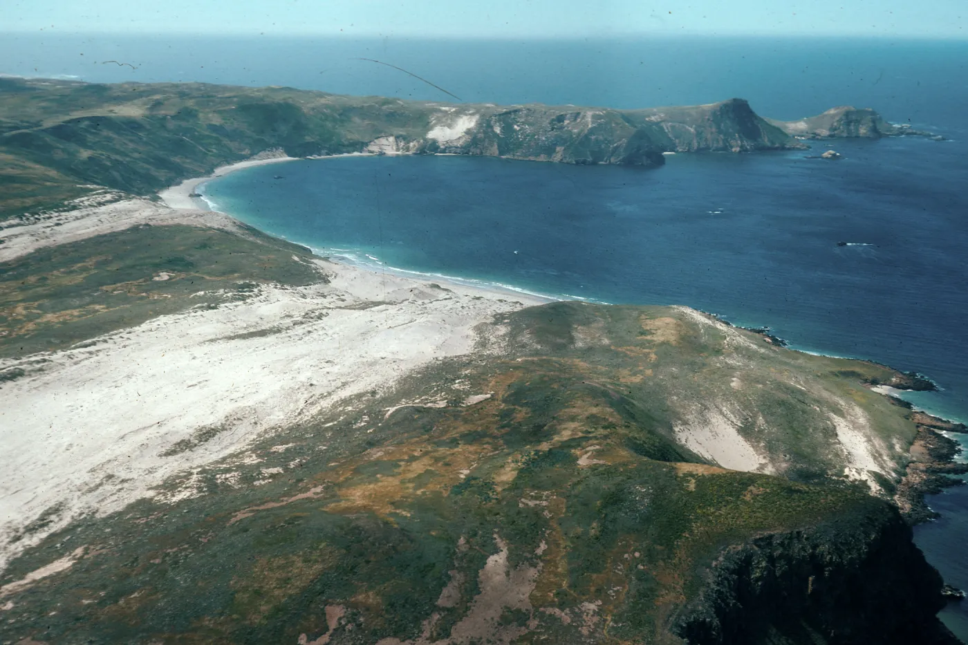 San Miguel Island, Hoffmann Point & Cuyler Harbor, from plane