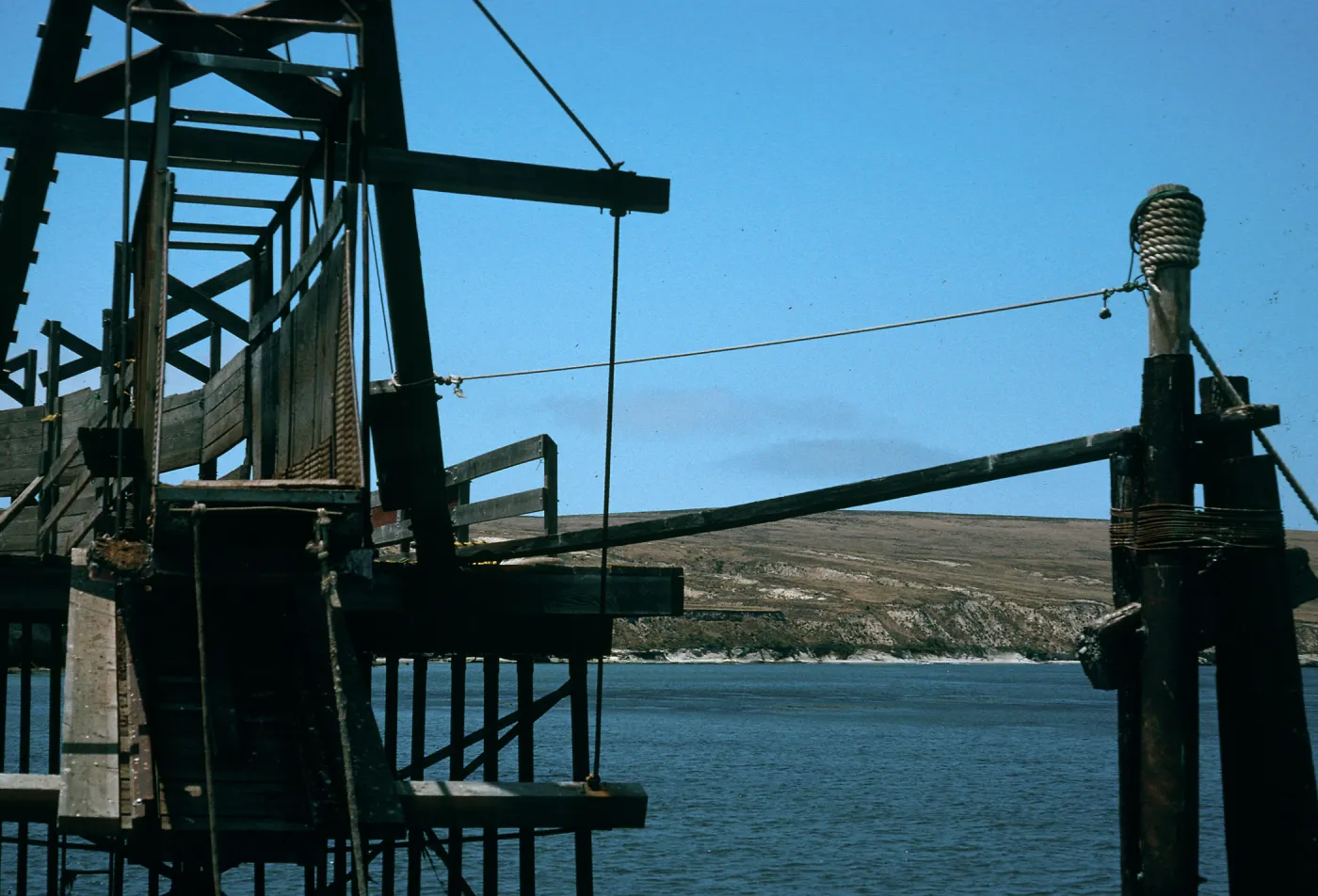 Santa Rosa Island, Beechers Bay, cattle chute, wharf