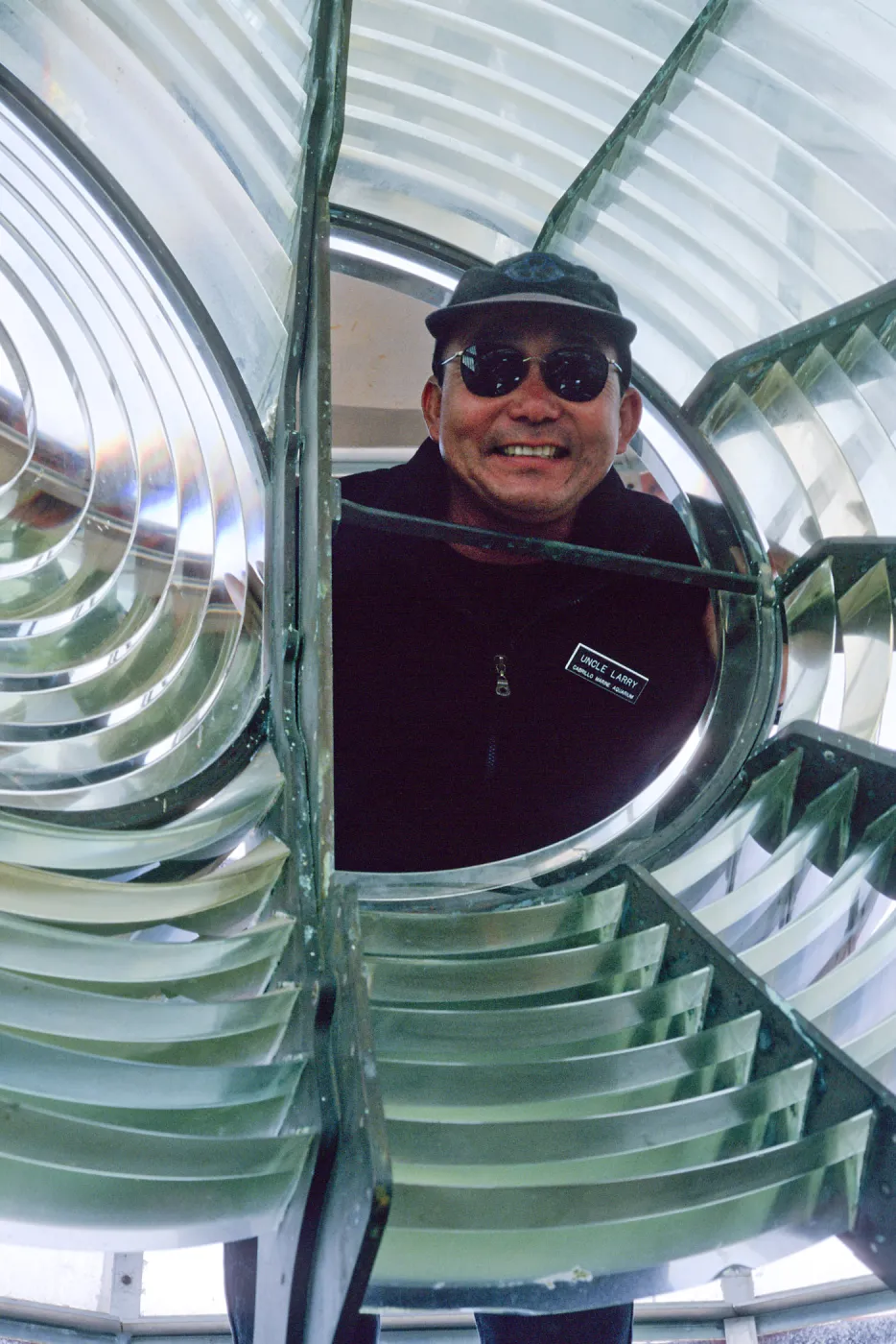 West San Benito Island, Larry Fukuhara, lighthouse, Fresnel lens