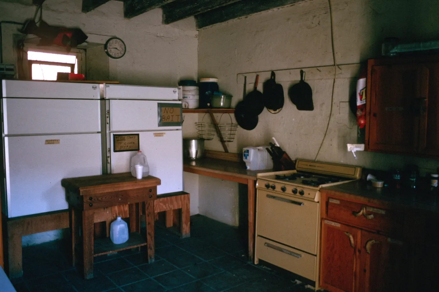 Santa Cruz Island, Smugglers Ranch adobe, kitchen