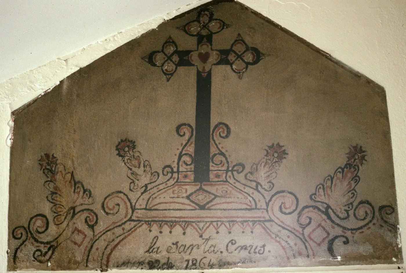 Santa Cruz Island, 1864 mural, Casa Vieja, Christy Ranch