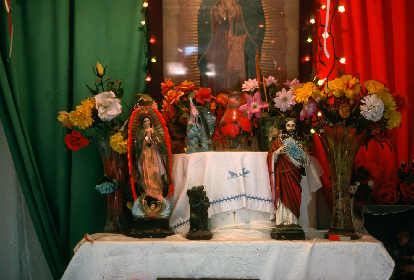 Guadalupe Island, altar in shrine, Soutwest navy base