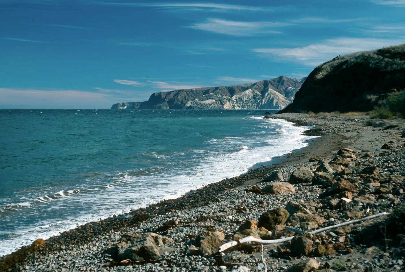 Santa Cruz Island, beach, Prisoners Harbor
