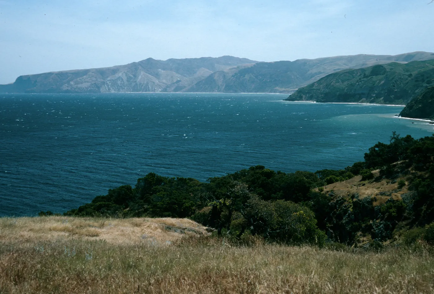 Santa Cruz Island, looking East from Pelican Bay