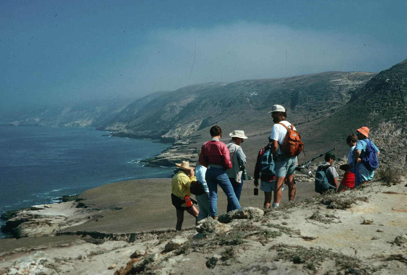 Santa Rosa Island, mouth of Lobo Canyon, looking East