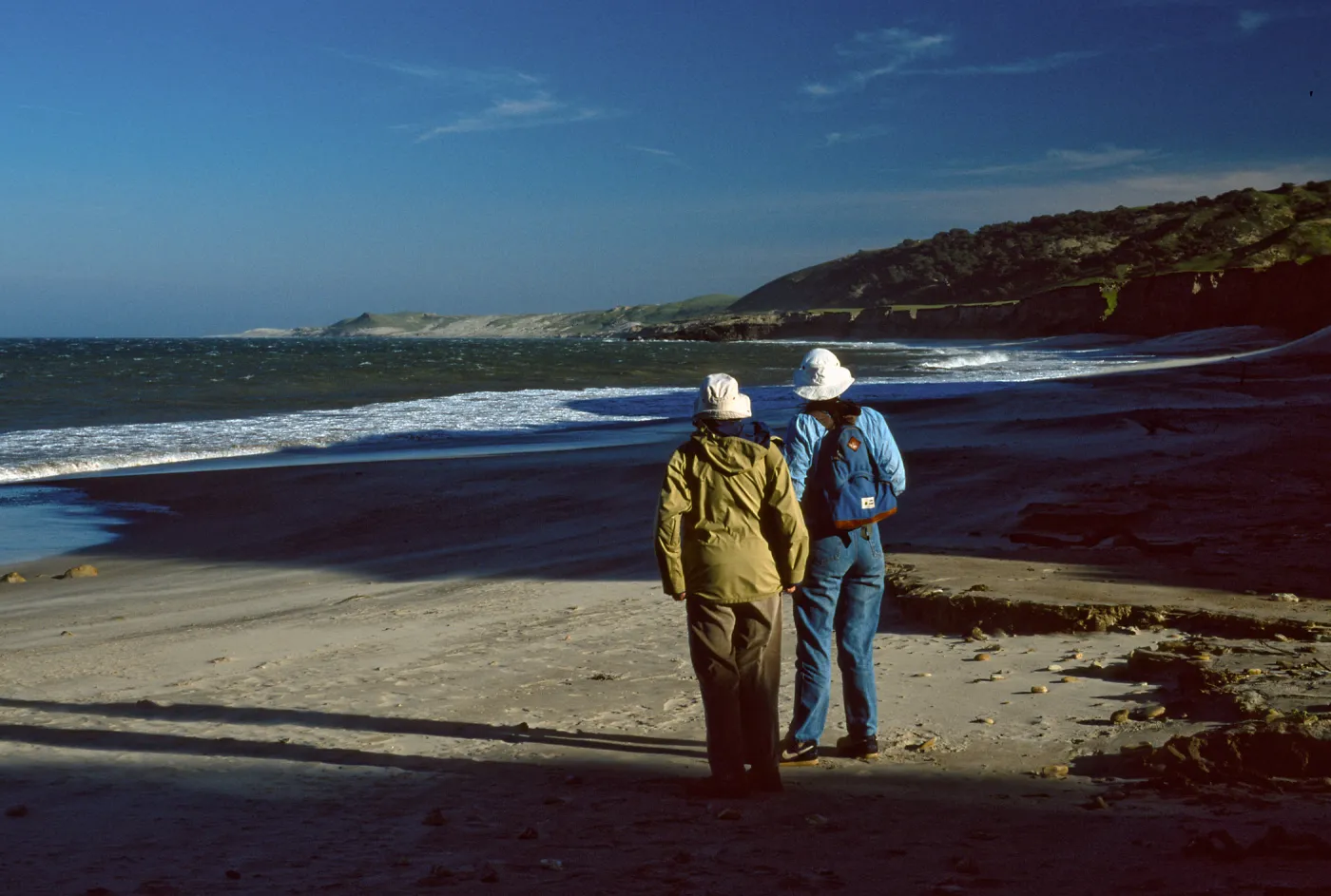 Santa Rosa Island, beach at mouth of Water Canyon