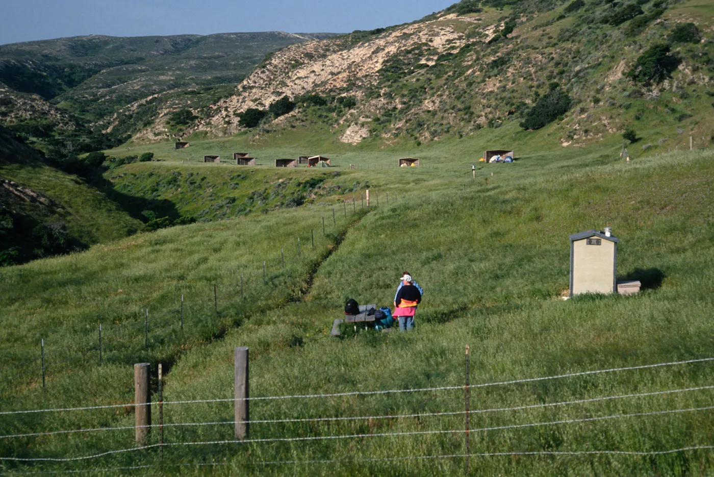 Santa Rosa Island, campground at Water Canyon
