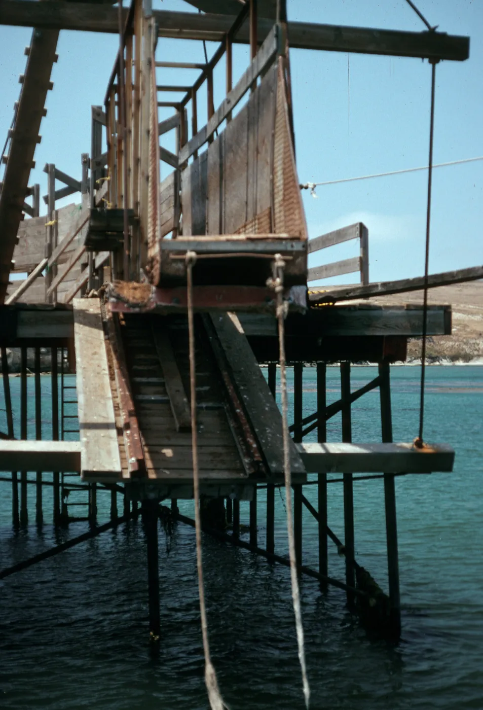 Santa Rosa Island, cattle chute, pier, Beechers Bay