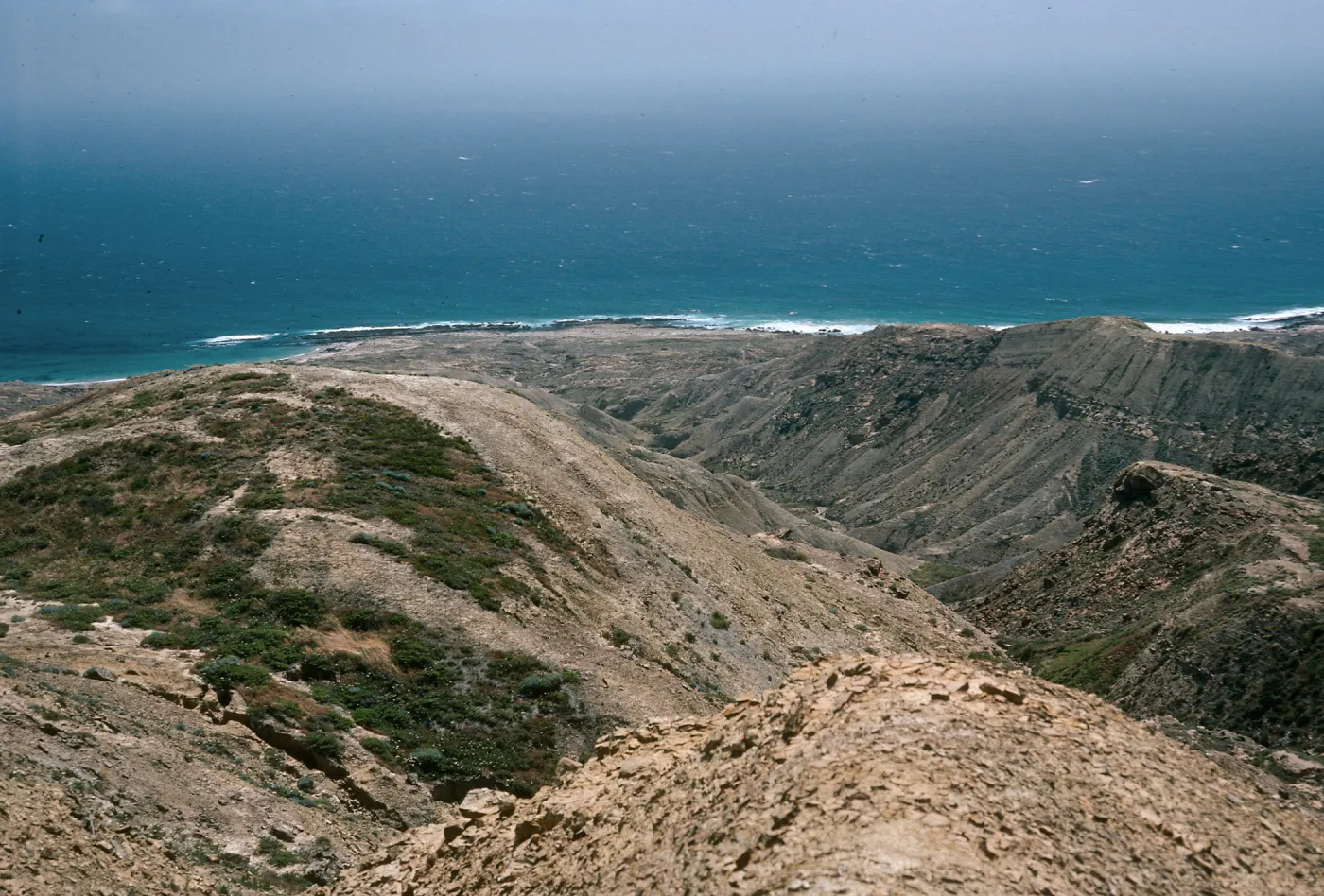 San Nicolas Island, South side from Building 182