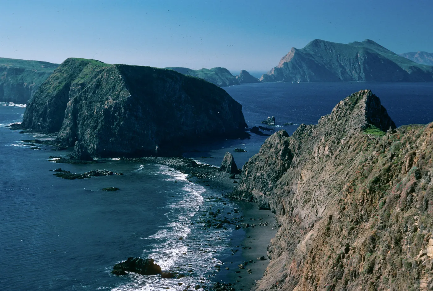 East Anacapa Island, view of Middle & West Anacapa Islands