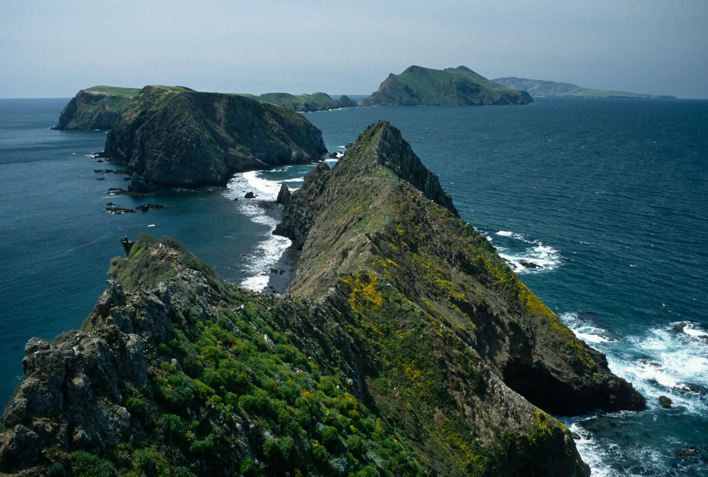 East Anacapa Island, view of West & Middle Anacapa