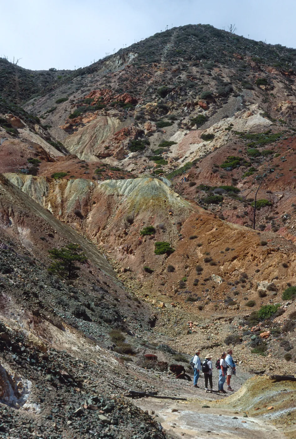 Cedros Island, mine site, Cañada de la Mina