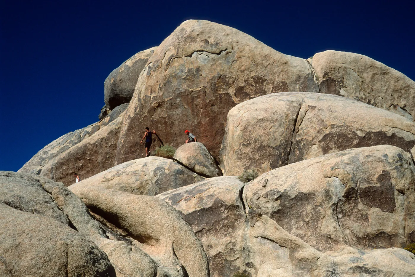 rock climbers, Belle Campground, Joshua Tree National Park