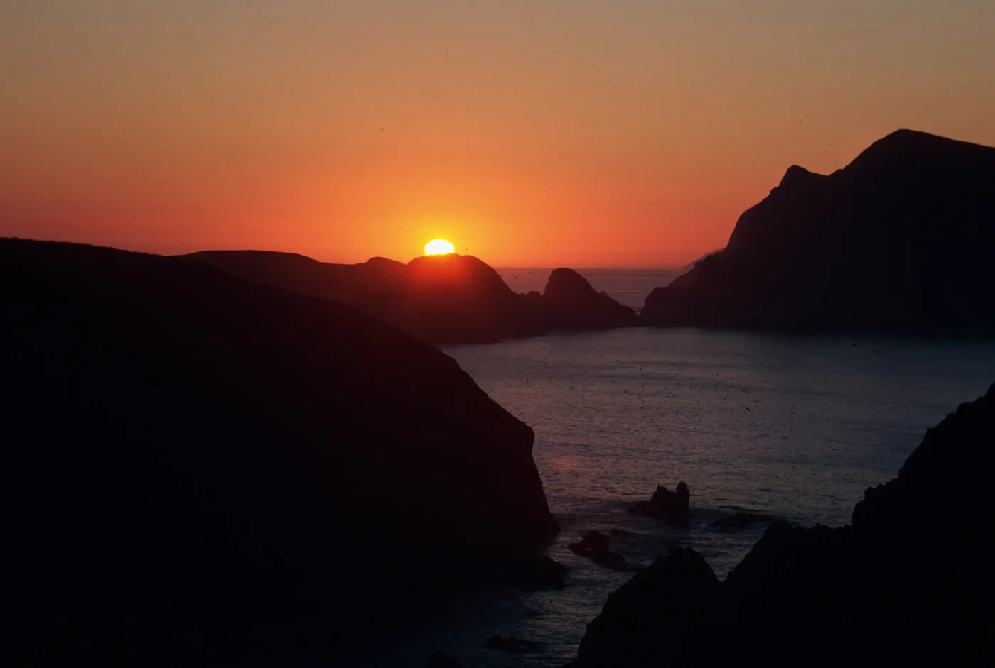 sunset, East Anacapa Island