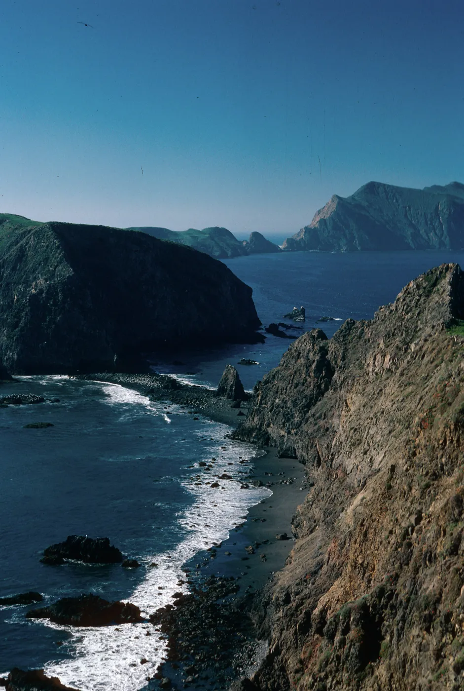 view of Middle Anacapa & West Anacapa Islands from East Anacapa Island