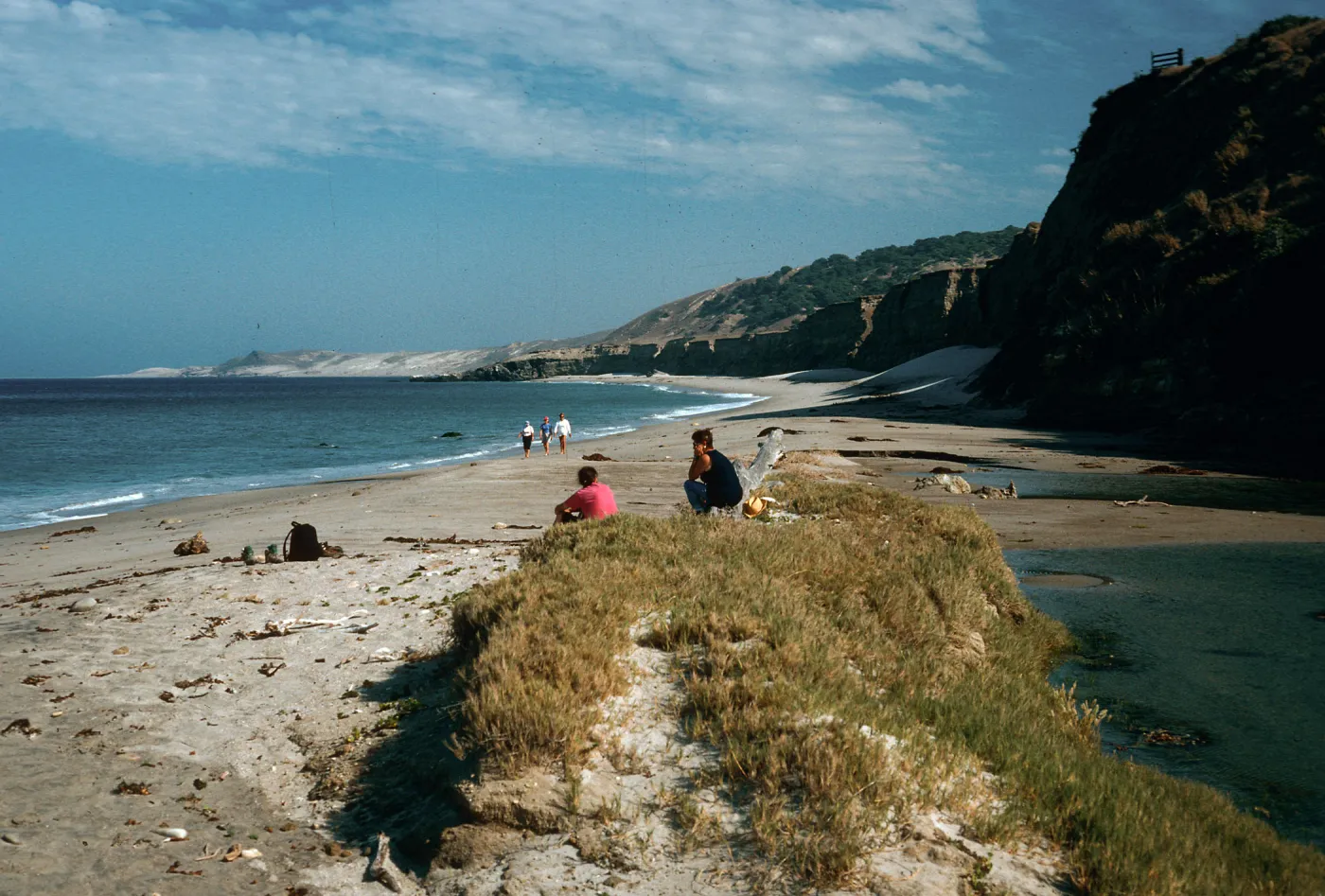 mouth of Water Canyon, beach, Santa Rosa Island