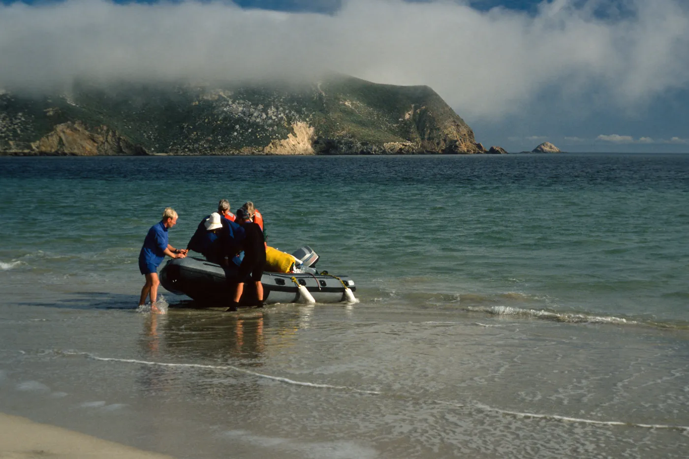 landing at Cuyler Harbor, San Miguel Island