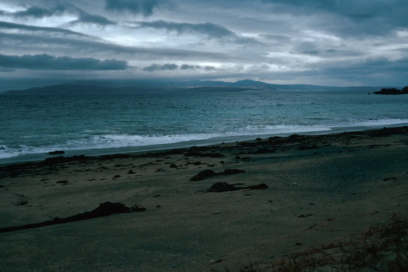 Santa Rosa Island from Pozo Beach, storm approaching!!, Santa Cruz Island