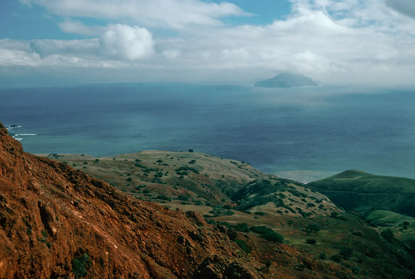 view of Anacapa Island, Southeast side, at Yellow Banks, Santa Cruz Island