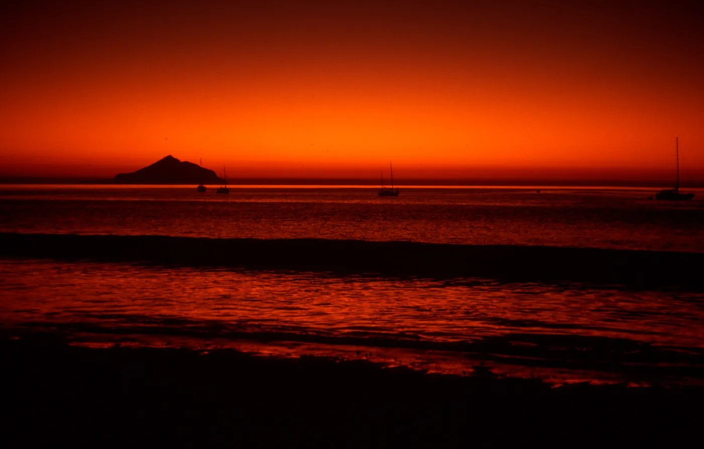 sunrise over Anacapa Island from Smugglers Beach, Santa Cruz Island