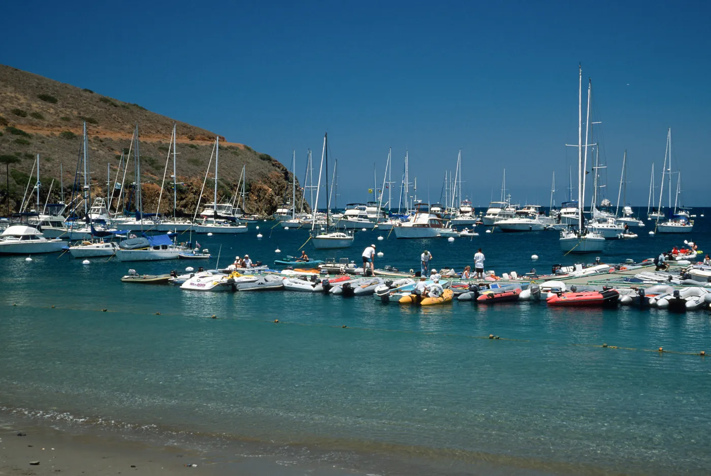 boats at Two Harbors, Catalina Island
