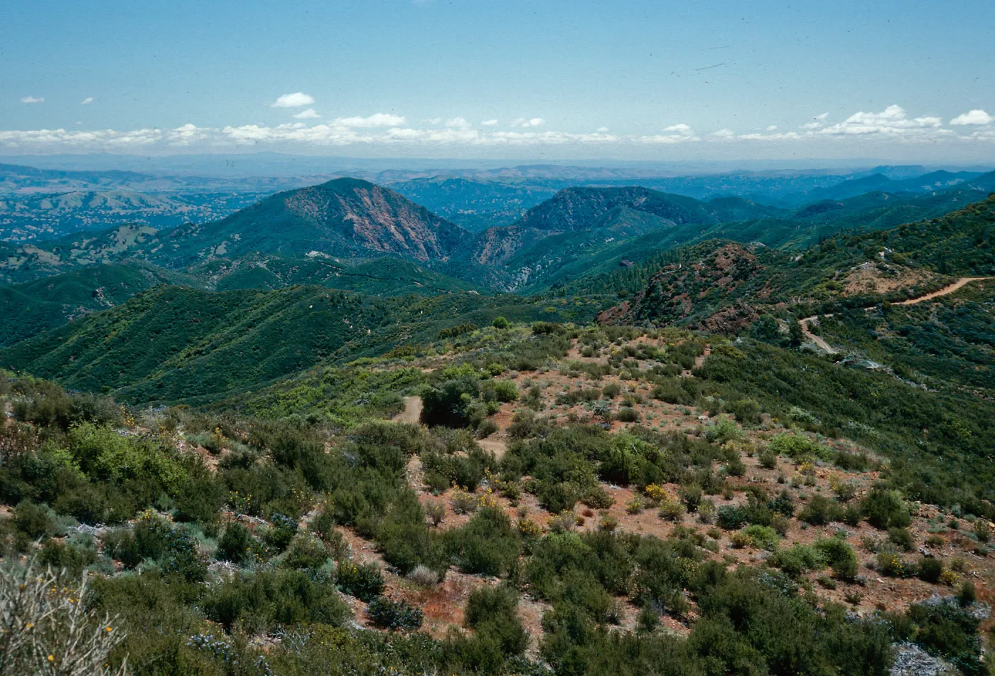 ridge road to Lions Den, Big Sur, Monterey County