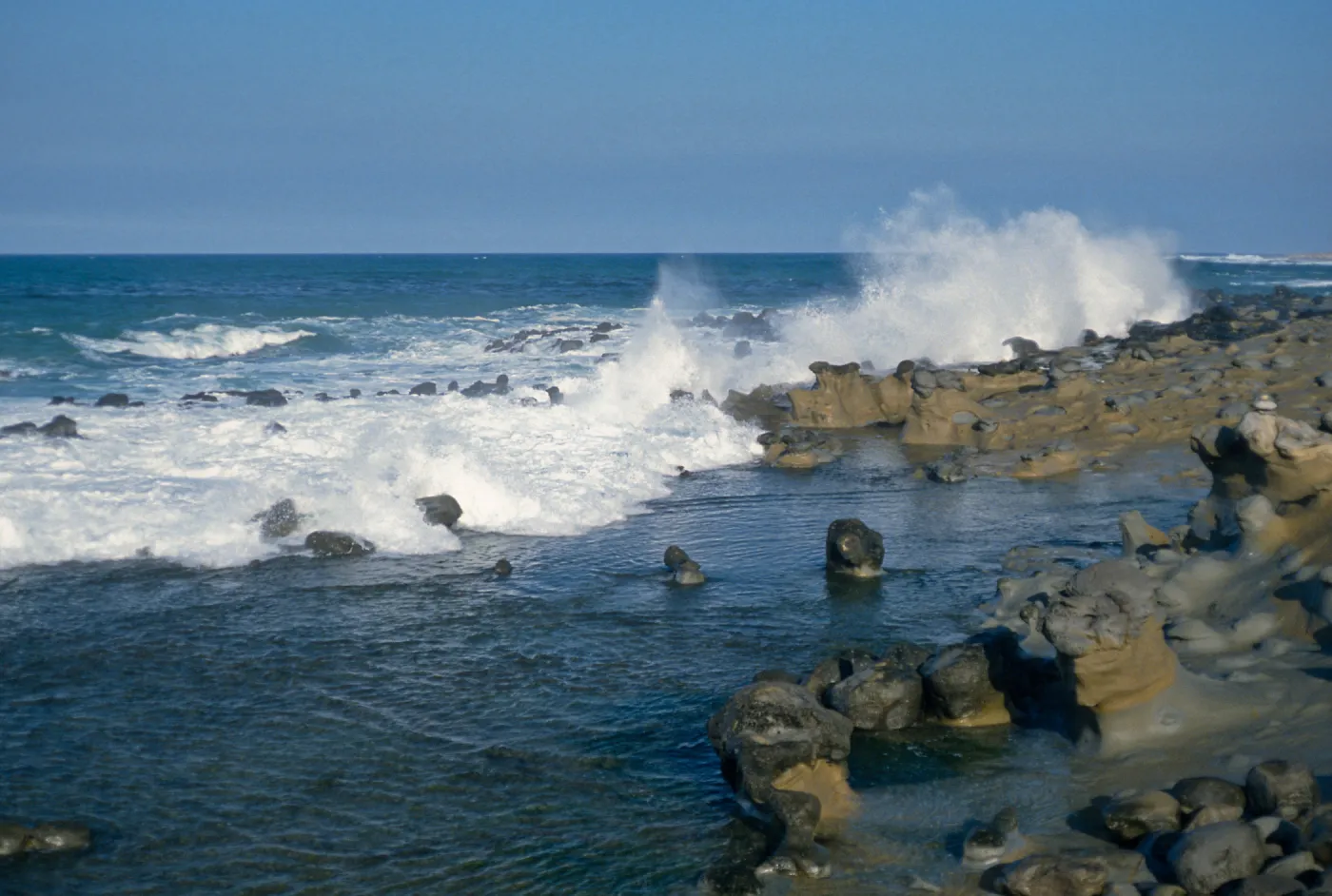 surf, just West of Rock Crusher, San Nicolas Island