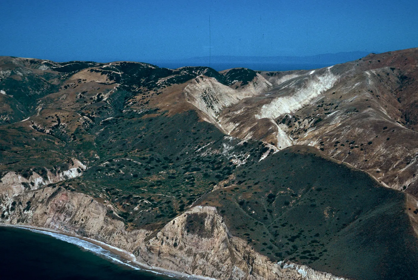 The Nature Conservancy/Gherini property line, Southeast side, Santa Cruz Island