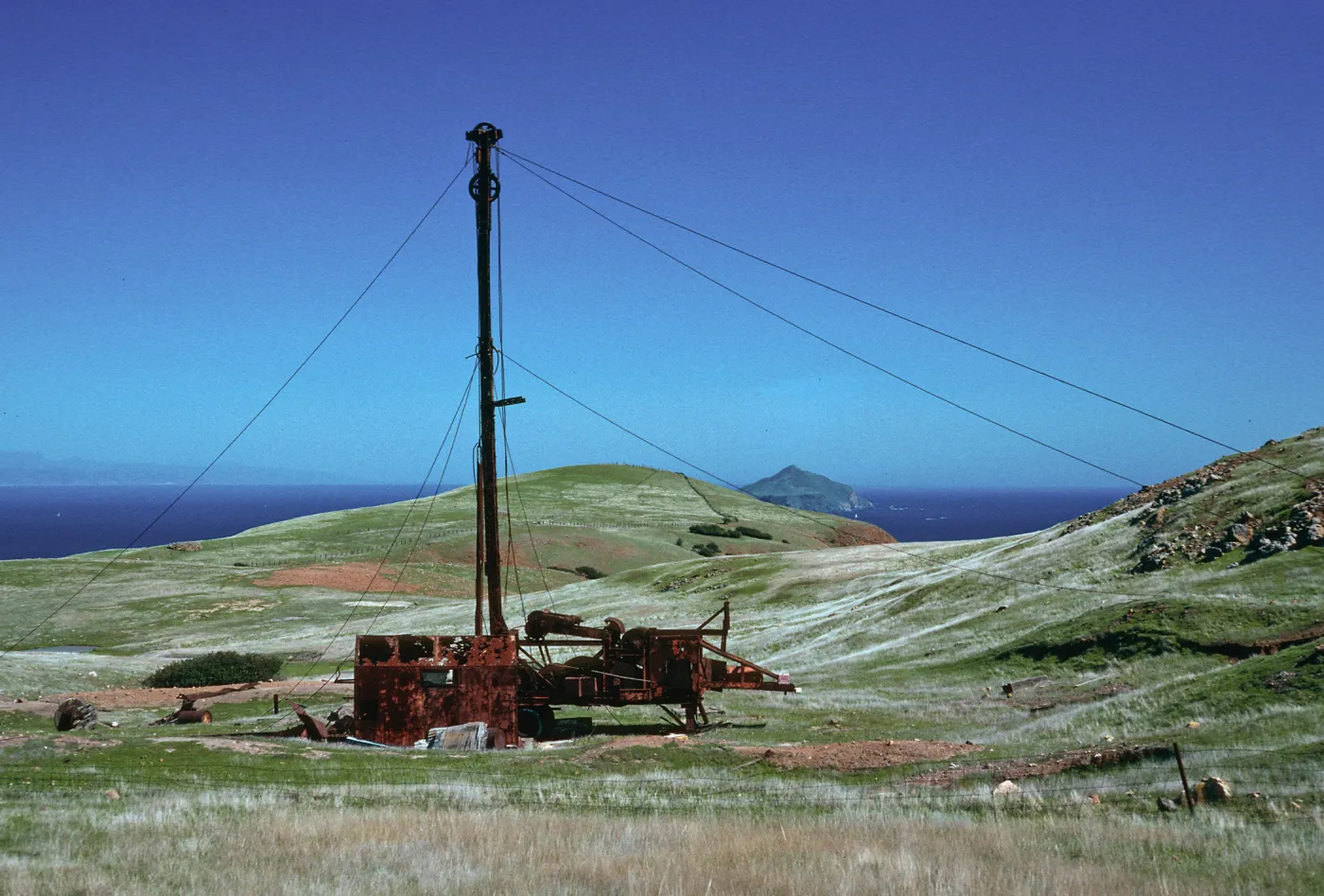 oil well, near Scorpion Ranch, Santa Cruz Island
