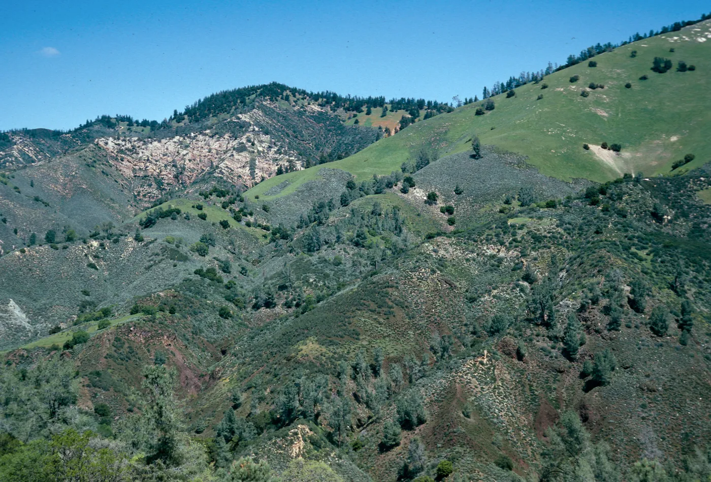 Zaca Peak, from Figueroa Mountain Road, Santa Barbara County