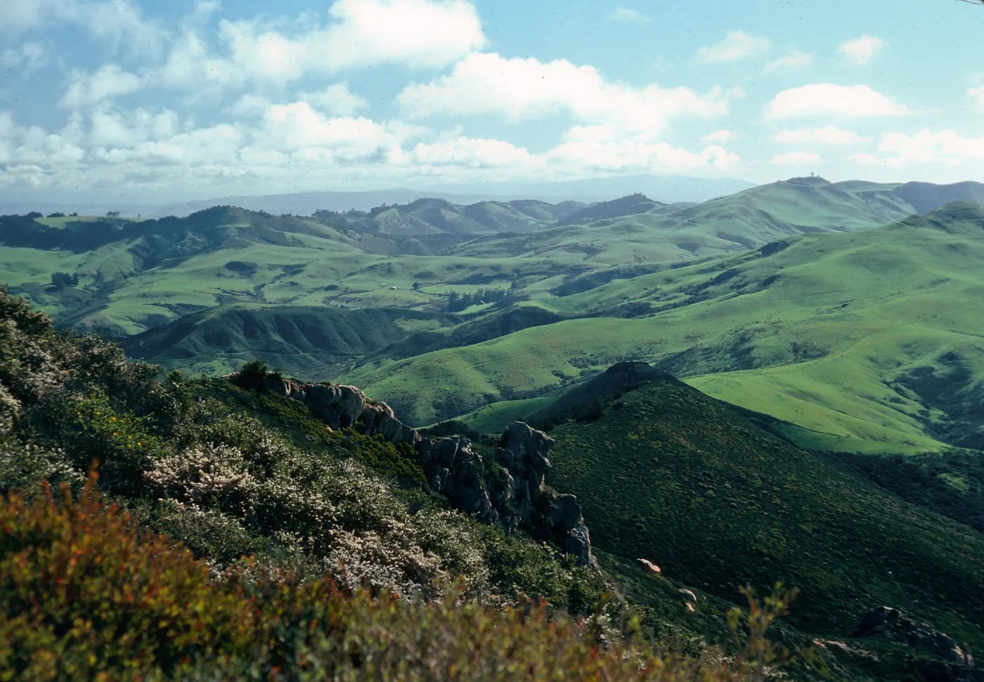 looking South-Southeast from Tranquillon Peak, Santa Barbara County