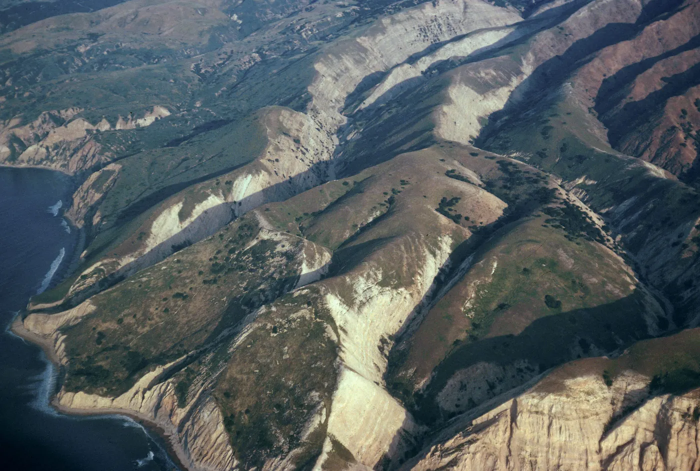 The Nature Conservancy/Gherin Ranch boundary, South side, Santa Cruz Island