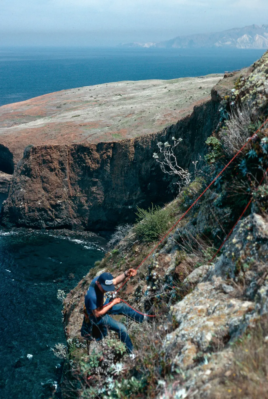 Steve McCabe, bluffs at Platt’s Harbor, Santa Cruz Island