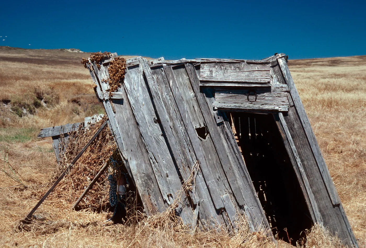 fishing shack, Morse Point, Santa Cruz Island