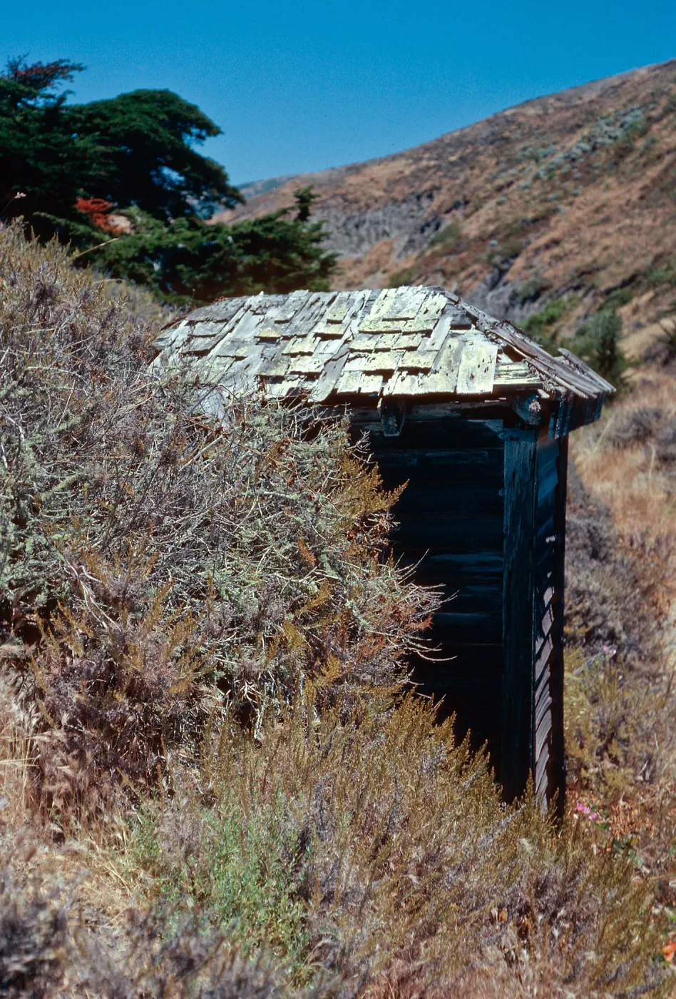 Christi outhouse, Santa Cruz Island