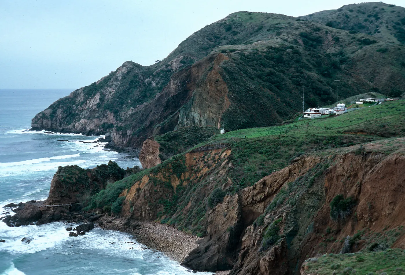 General Motors facility at Valley Anchorage- looking West, Santa Cruz Island