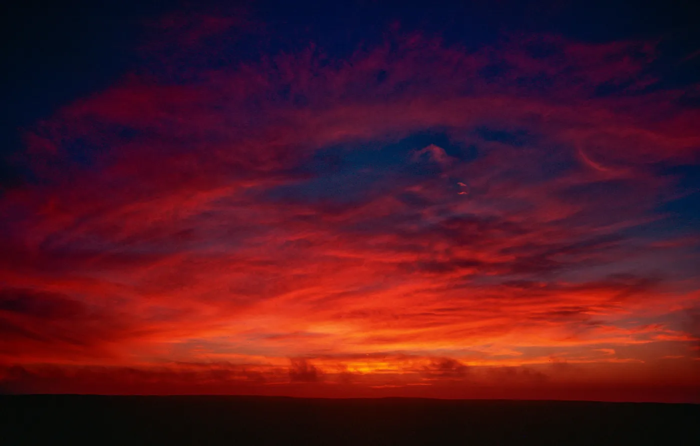 sunset, from Dry Lake, San Miguel Island
