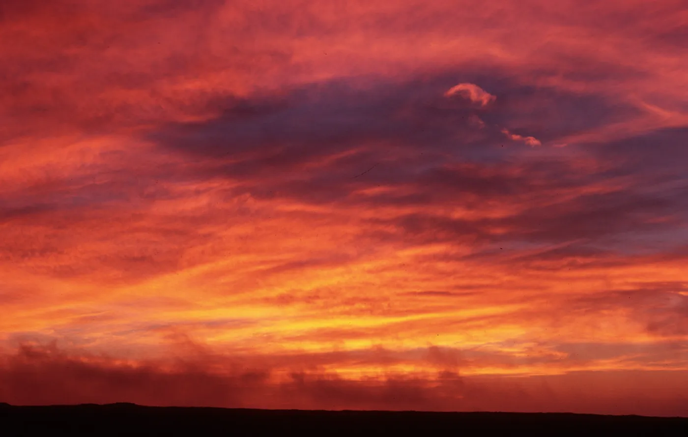 sunset, from Dry Lake, San Miguel Island