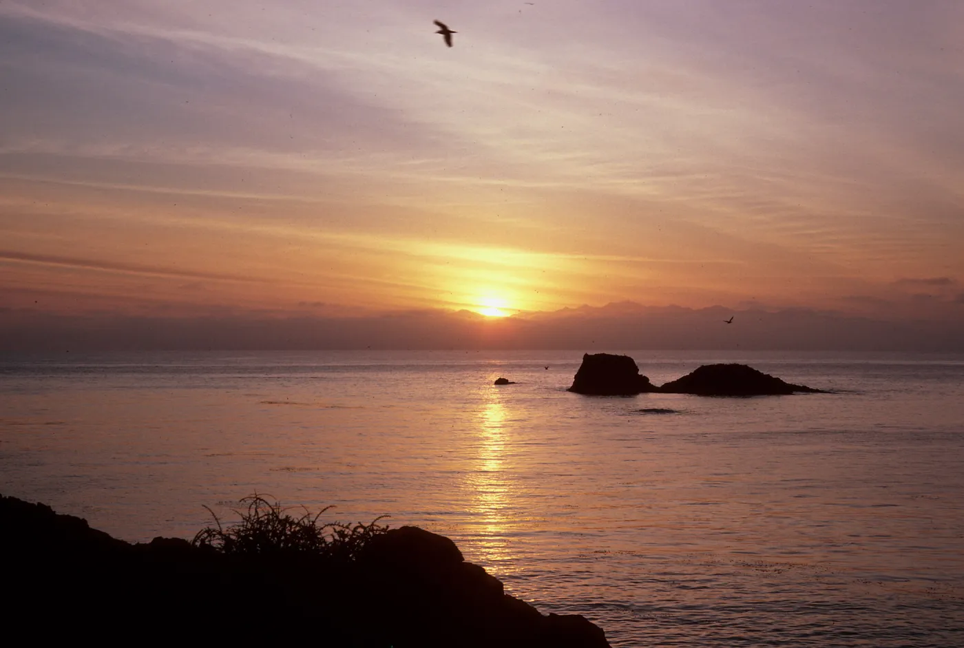 Sunrise over Cedros Island from San Benito Island