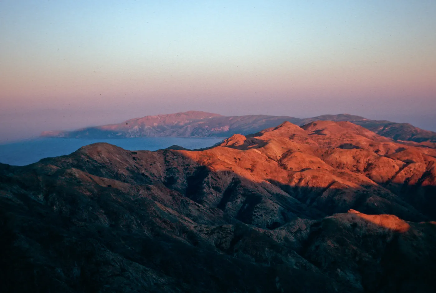 looking East from Picacho Diablo, Santa Cruz Island