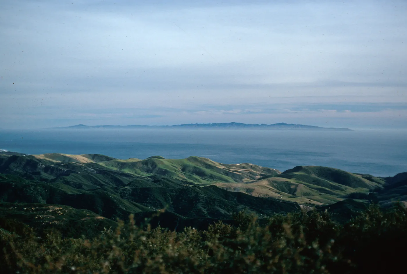 Santa Cruz Island from Refugio Road, Santa Barbara County
