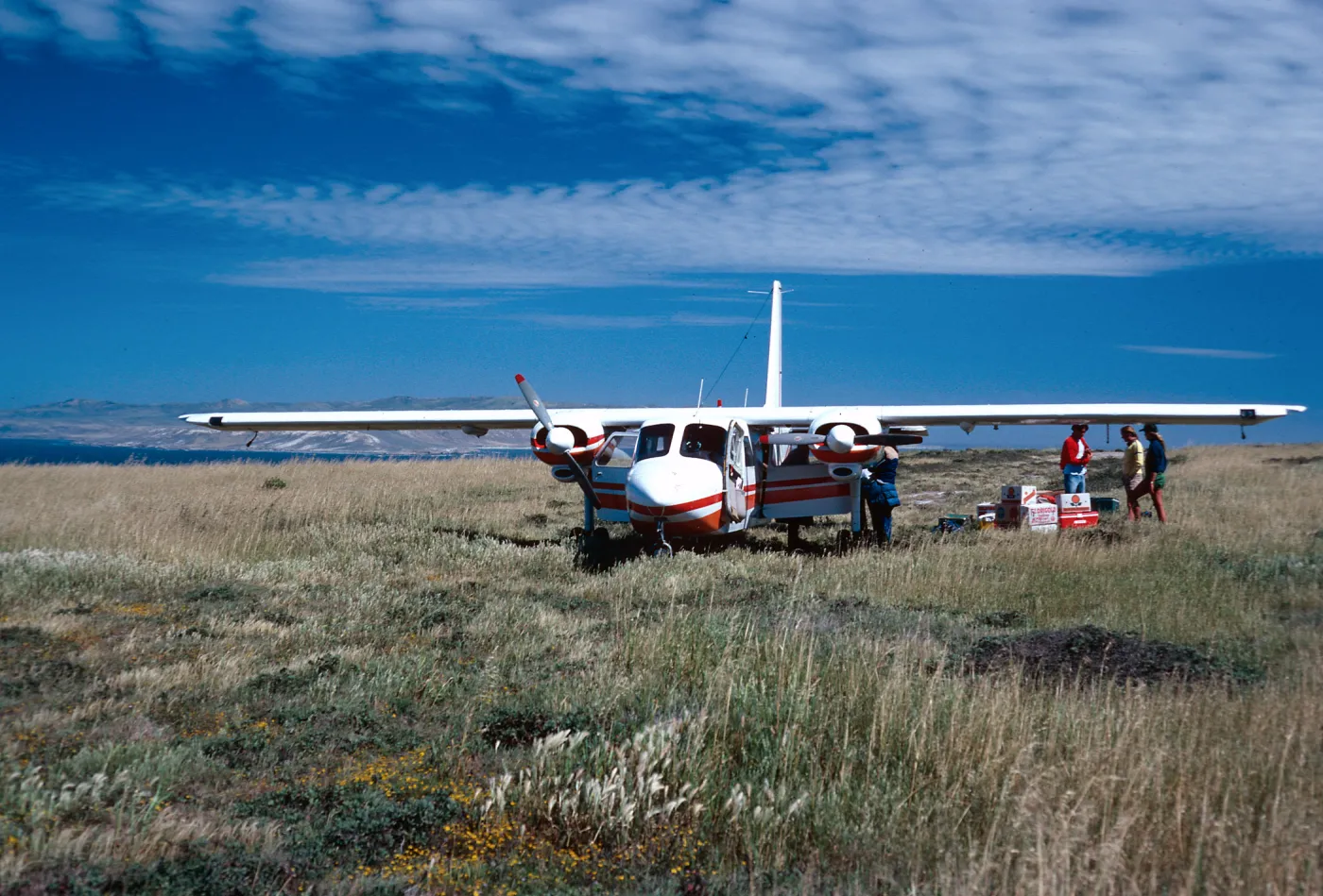 Hammond Field, (Santa Rosa Island in background), San Miguel Island