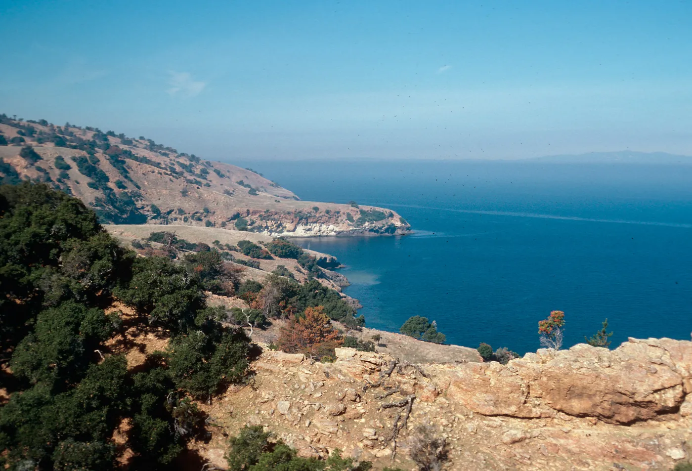looking West toward Pelican Harbor, Santa Cruz Island