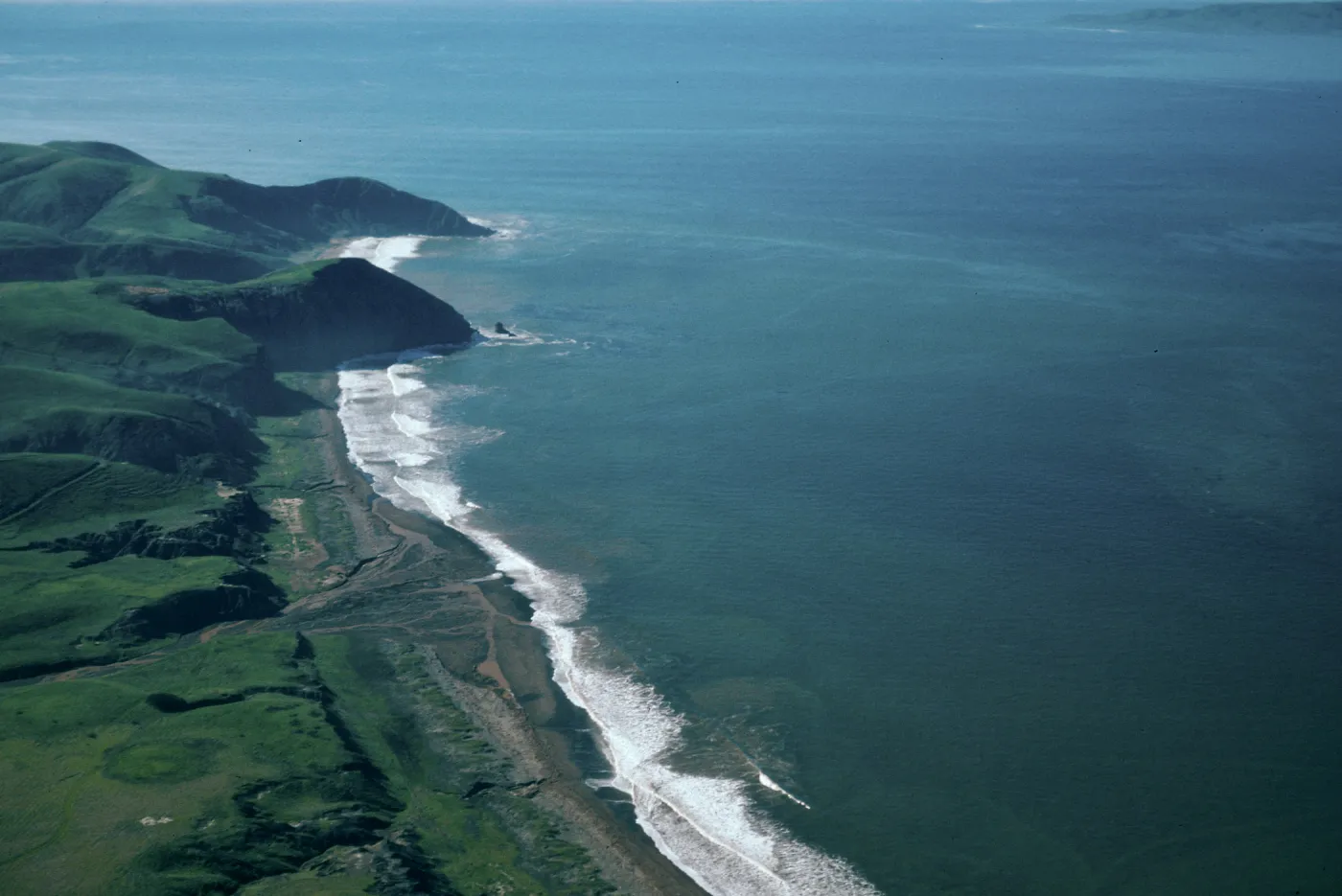 mouth of Christy Canyon after storms, Santa Cruz Island