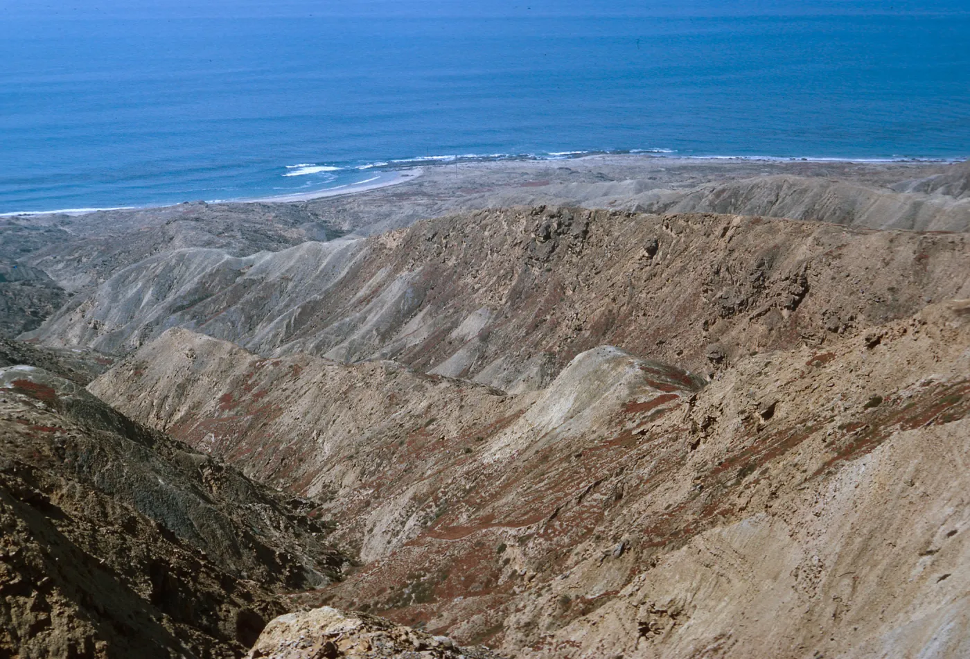 23/ looking South from ridge crest, Benchmark 818 - Northwest end of Dutch Harbor, 65-208 & SN-125