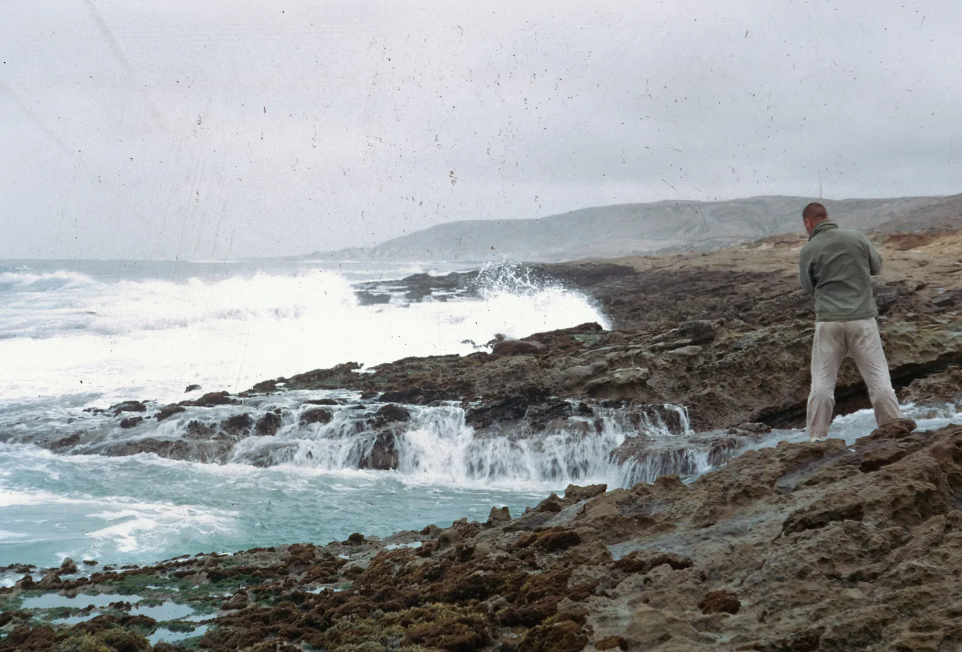 fishermen at Pirates Cove, 66-97 & SN-353, San Nicolas Island