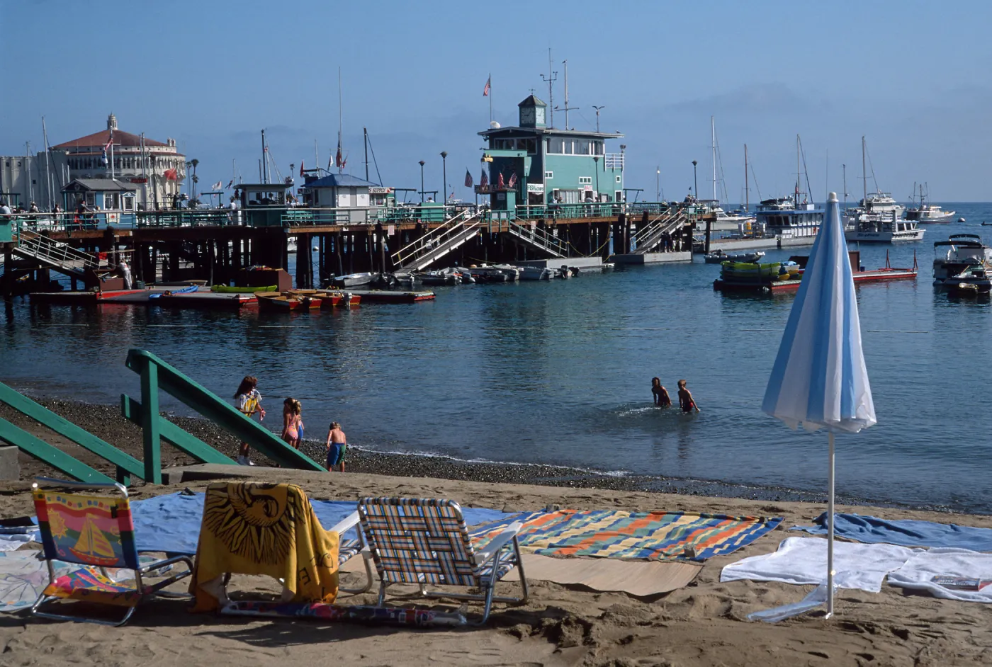 Pier 4, beach at Avalon, Santa Catalina Island