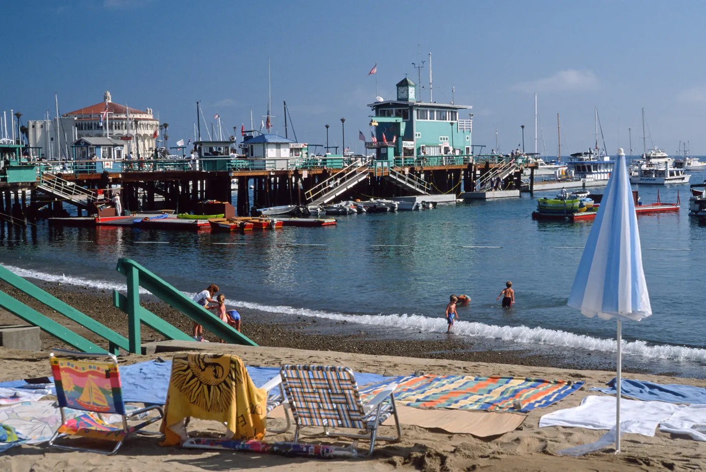 Pier 4, beach at Avalon, Santa Catalina Island