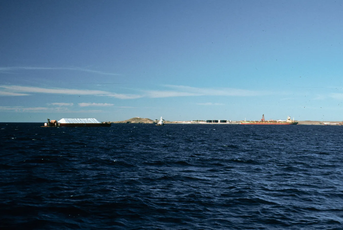 salt barge & plant, South end of Cedros Island