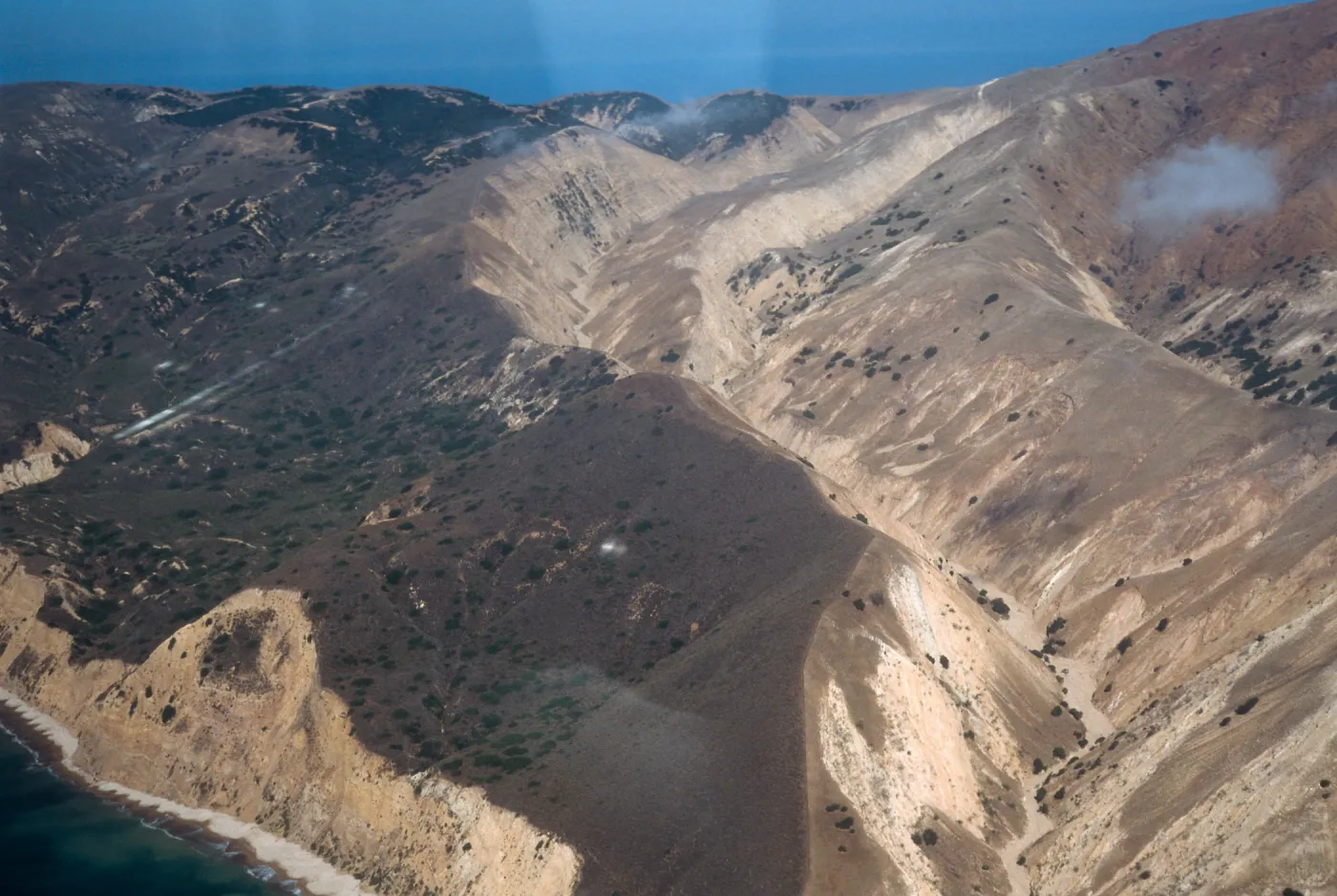 The Nature Conservancy/National Park Service boundary, Santa Cruz Island